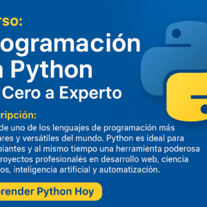 Programación en Python – De Cero a Experto